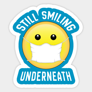 Smiling Underneath Sticker